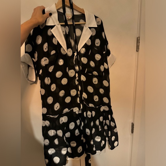 Like New Plenty By Tracy Reese Polka Dot Dress. Slip included. Size S - Picture 7 of 8